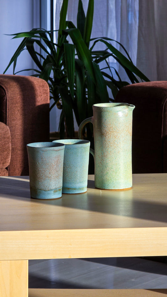 Turquoise Jug & Cup Set