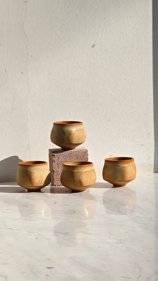 Sand Series - Squared Cups (set of 4)